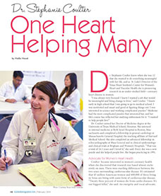 Dr. Stephanie Coulter in Ciao Bella! magazine