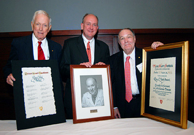 Dr. Charles D. Fraser, Jr. (center), receives award from Dr. Charles D. Fraser, Jr. (center), receives award from