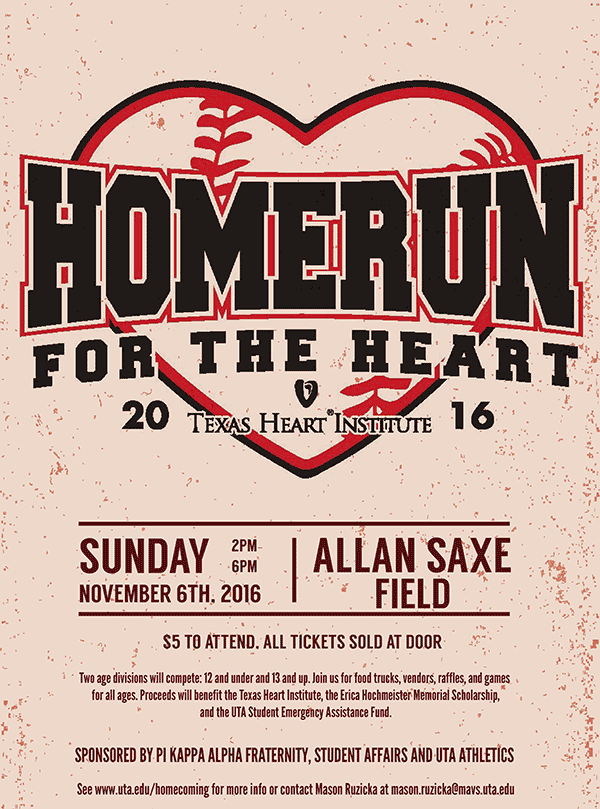 2nd annual Homerun for the Heart event in Arlington, Texas, on Sunday, November 6, 2016 2nd annual Homerun for the Heart event in Arlington, Texas, on Sunday, November 6, 2016