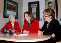 Dr. Bogaev (center) with mother and daughter patients. Dr. Bogaev (center) with mother and daughter patients.