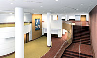 Artists rendering of prefunction area outside the Cooley Auditorium. Artists rendering of prefunction area outside the Cooley Auditorium.