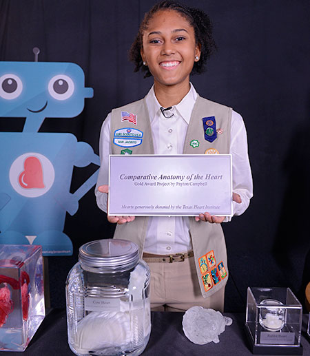 The Girl Scout Gold Award represents the highest achievement in Girl Scouting.